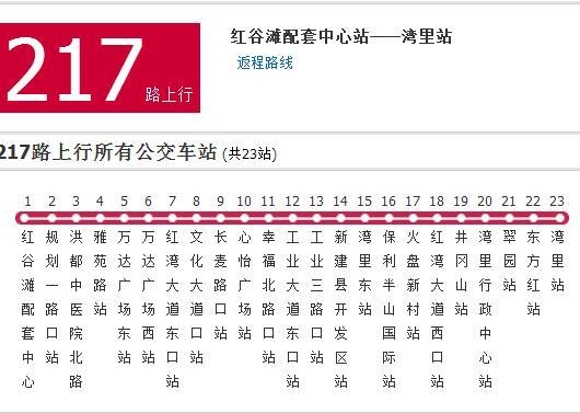 昆明公交217路 昆明公交217路