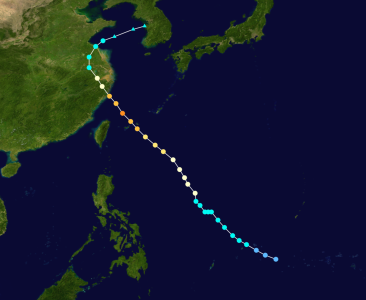 強颱風卡努 路徑圖