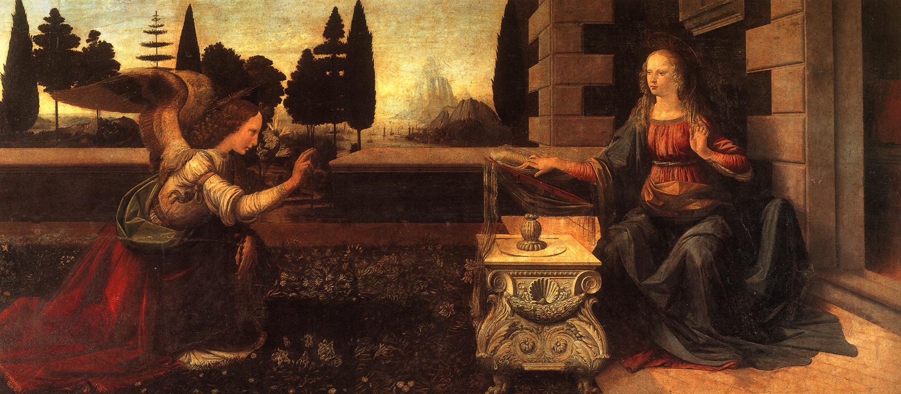 1472年達文西作油畫
