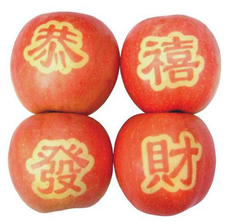節慶祝福果-綠瑞源棲霞藝術蘋果