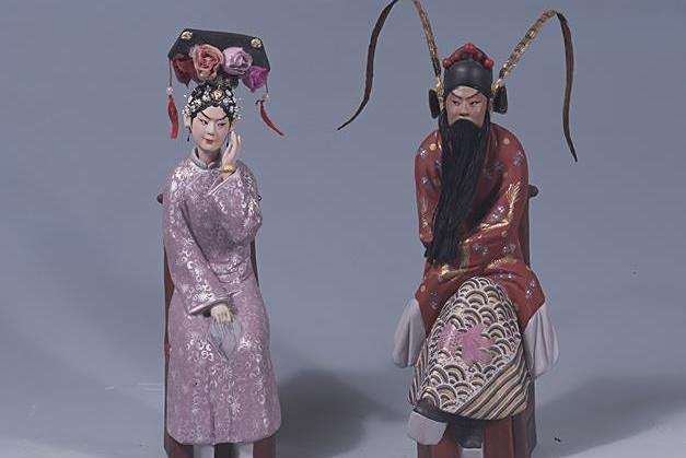 四郎探母(張玉亭創作的泥塑作品) 四郎探母(張玉亭創作的泥塑作品)