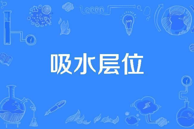 吸水層位 吸水層位