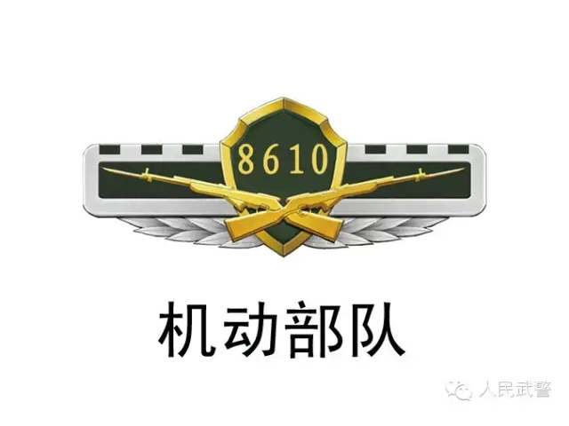 中國武警機動部隊新徽章