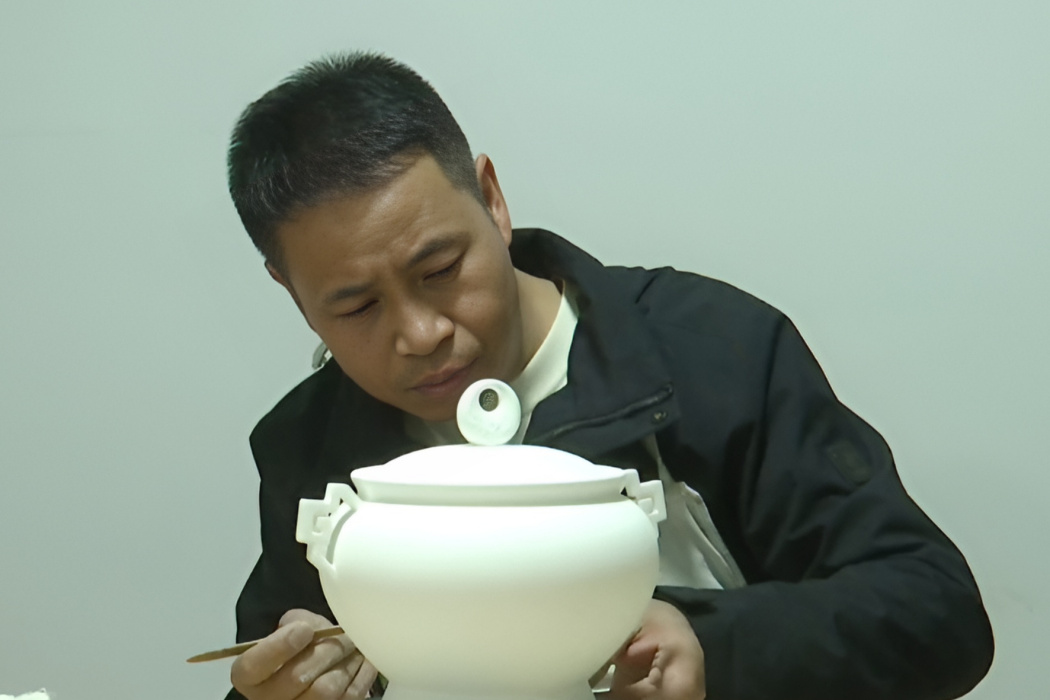 謝錦華(中國德化陶瓷藝術家,國禮瓷《喜上眉梢》創作者) 謝錦華(中國德化陶瓷藝術家,國禮瓷《喜上眉梢》創作者)