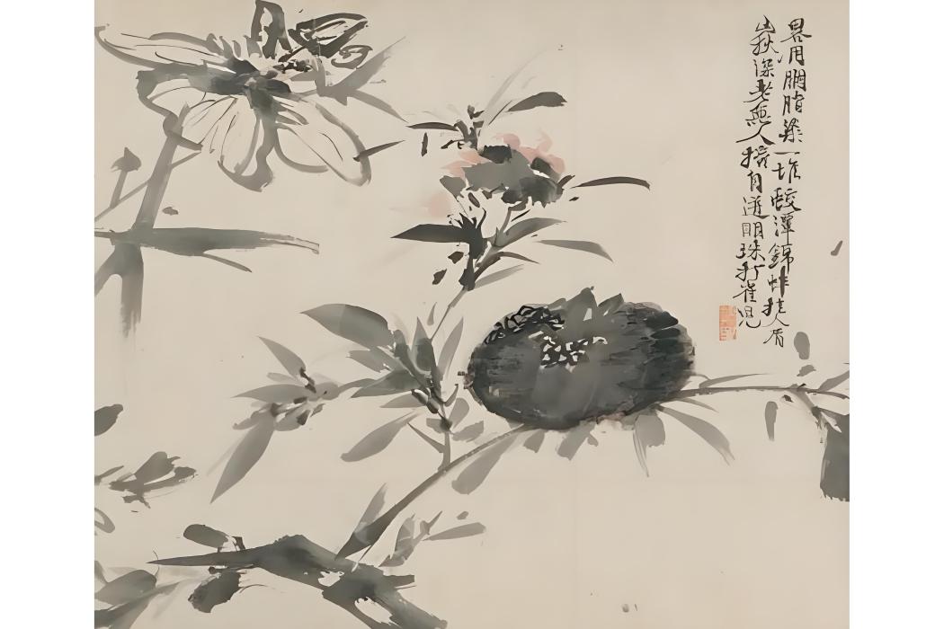 花卉圖(明代徐渭創作的收藏於北京故宮博物院的繪畫)