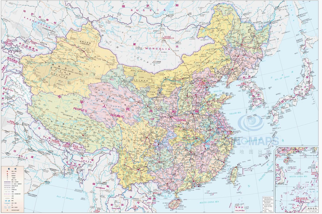 中華人民共和國地圖(為明確中華人民共和國版圖而繪製的地圖)