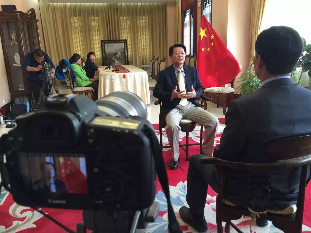 採訪中國駐吉爾吉斯斯坦大使齊大愚