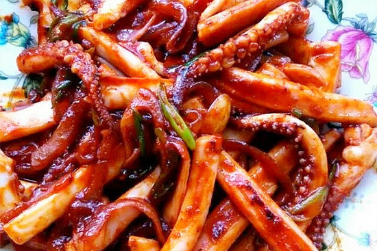 炒辣醬魷魚 炒辣醬魷魚
