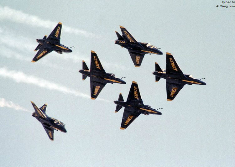 藍天使使用了 6 架經過改裝的 A-4F