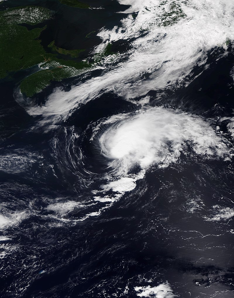 熱帶風暴尚塔爾 衛星雲圖