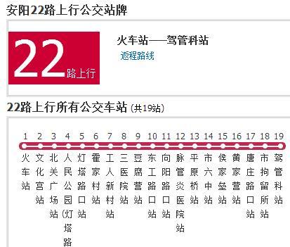 安陽公交22路 安陽公交22路