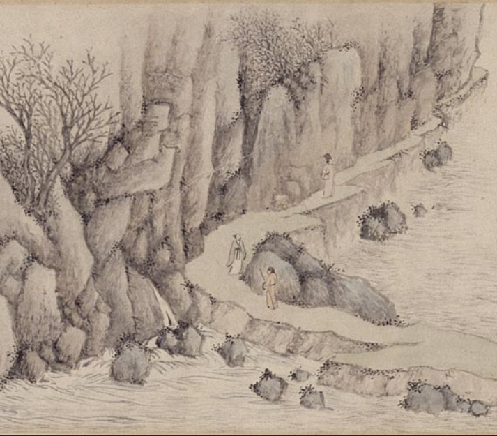 赤壁圖(明代畫家蔣乾創作的紙本設色山水畫) 赤壁圖(明代畫家蔣乾創作的紙本設色山水畫)