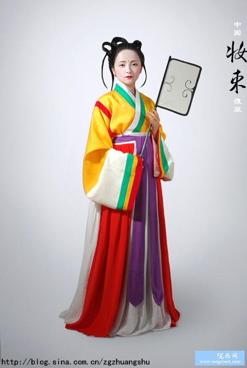 中國宋朝女子華的容顏裝束