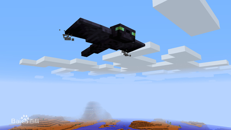 一隻幻影鰩在高空中飛行，可以看到其雙翼周圍的煙霧顆粒。