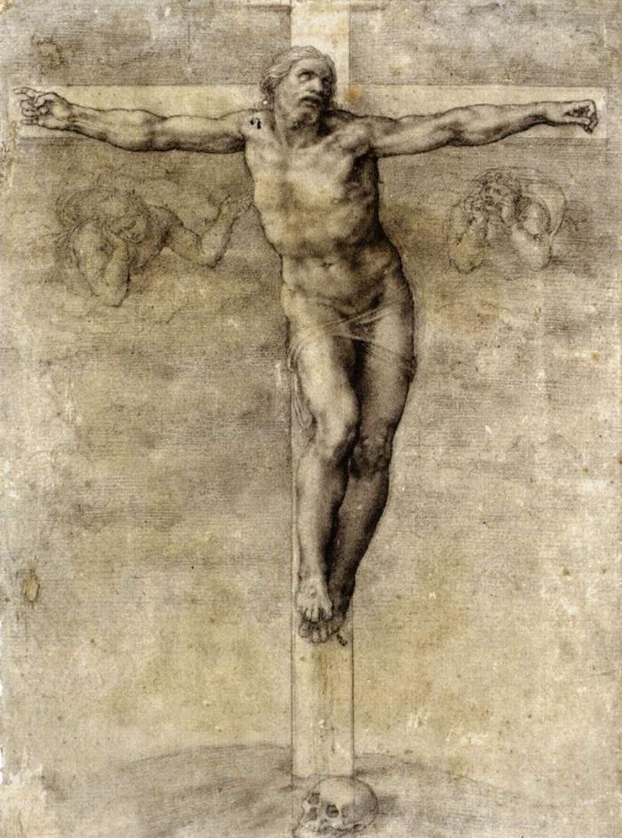 耶穌被釘死在十字架上草圖