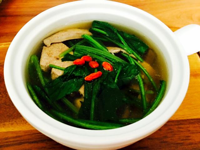 豆腐枸杞菠菜湯