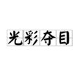 光彩奪目 光彩奪目
