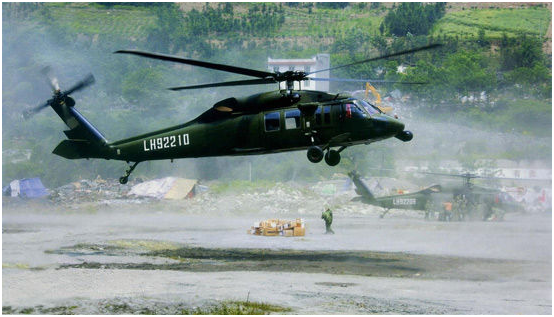 解放軍裝備的“黑鷹”直升機