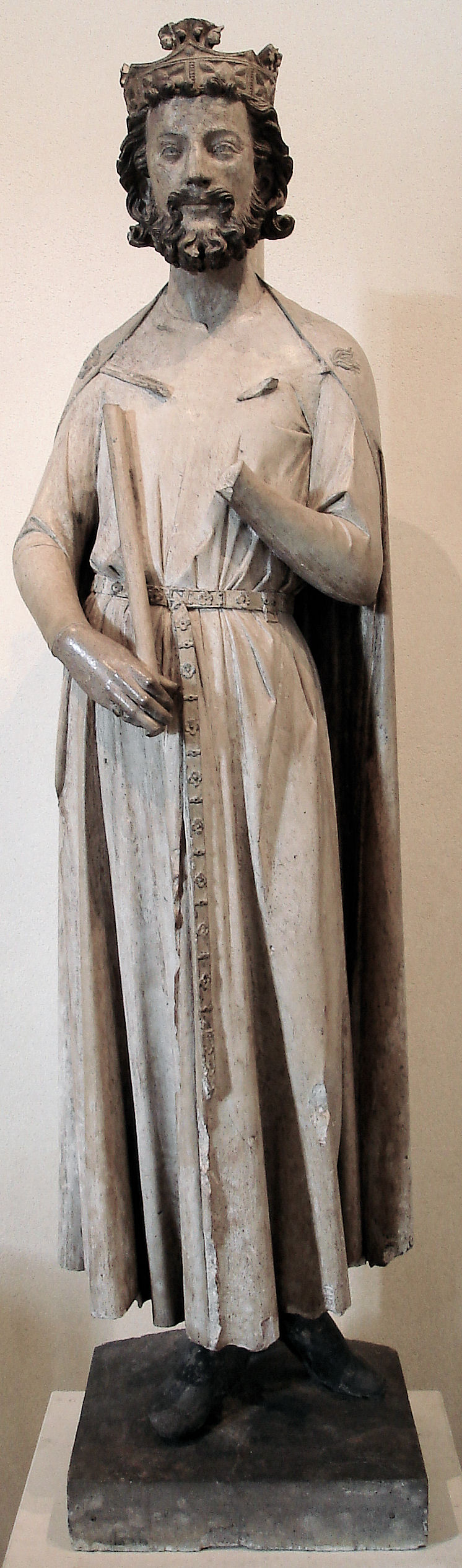 Limestone sculpture of Childebert
