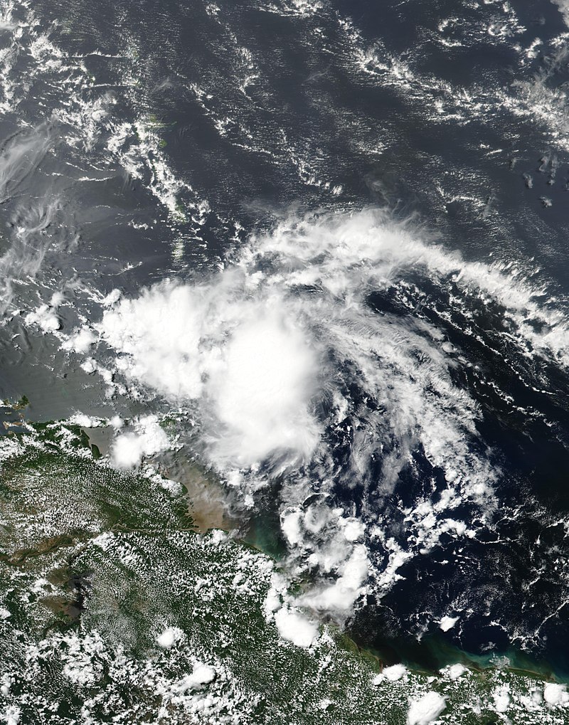 熱帶風暴唐 衛星雲圖