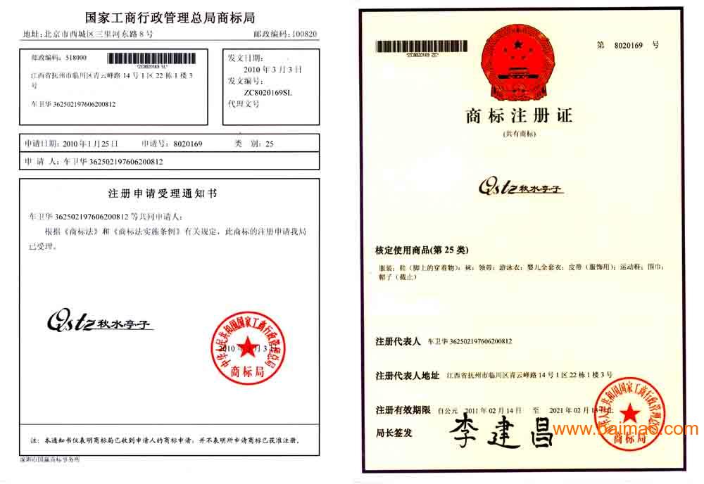 中國商標註冊