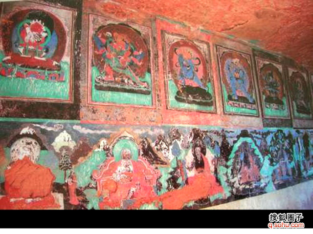 阿爾寨石窟內部壁畫