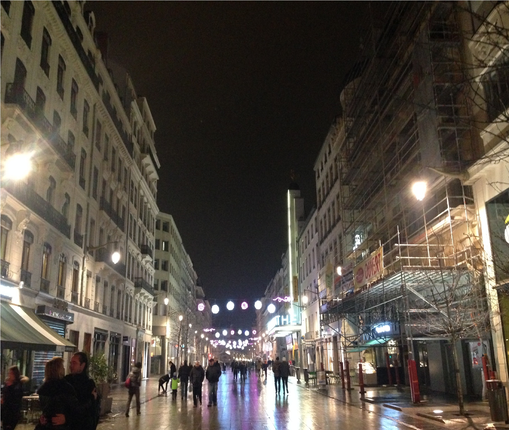里昂街頭夜景