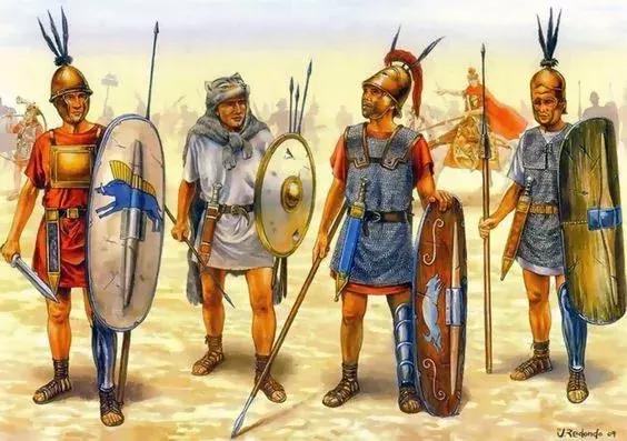 第二次布匿戰爭時代的 羅馬步兵兵種