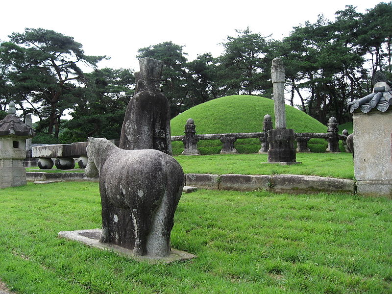 國王的墓丘韓國世宗大王，D。1450