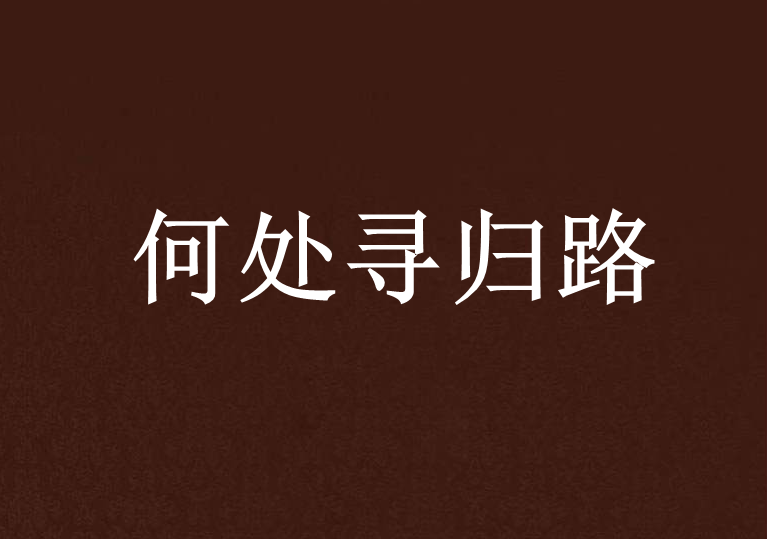何處尋歸路
