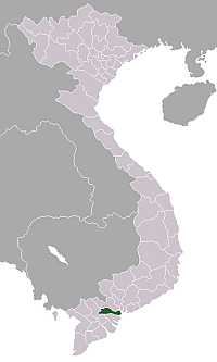 前江省在越南的位置