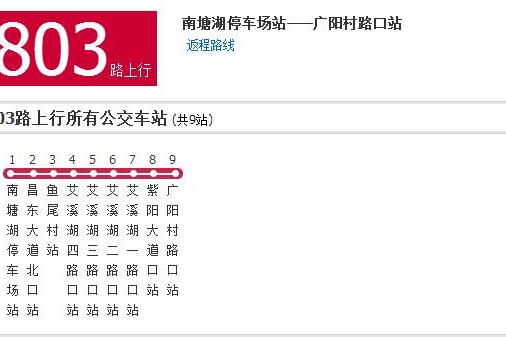 南昌公交803路 南昌公交803路