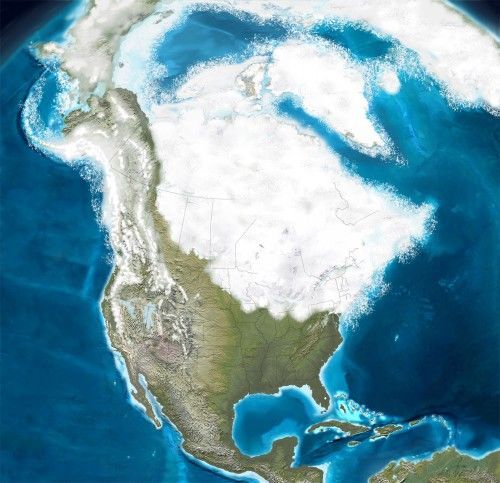 圖3：1.2wnq的北美冰川