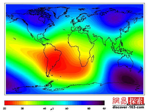 地球核心的流體部分對地球磁場的影響
