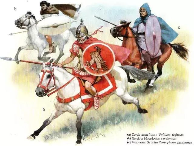 塞琉古軍隊的地方騎兵 希臘化僱傭兵和加拉太騎手