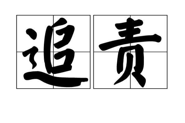 追責 追責