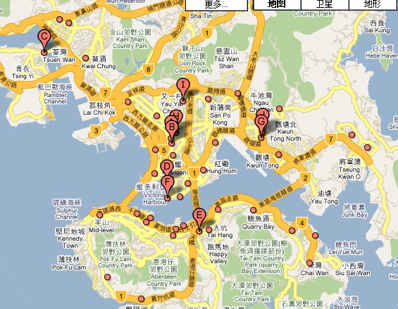 香港東海堂分布圖
