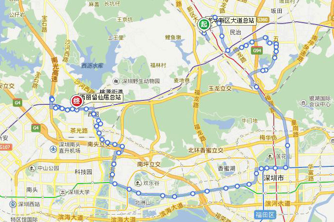 深圳公交54路 深圳公交54路