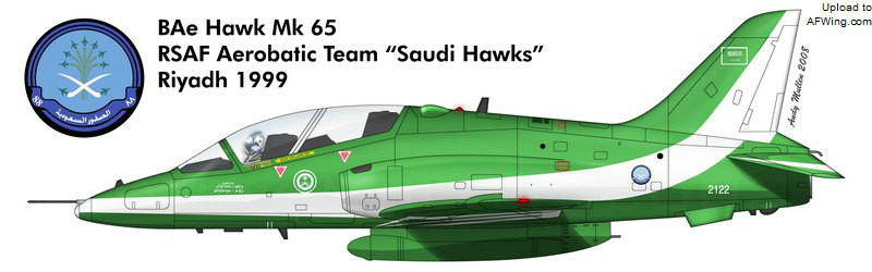 沙特皇家空軍飛行表演隊的“鷹”65