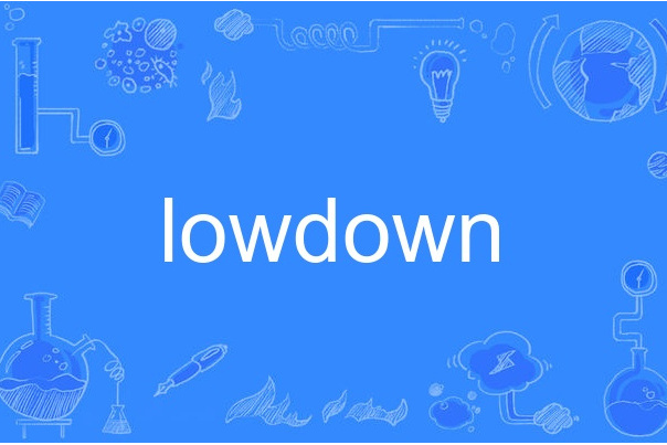 lowdown lowdown