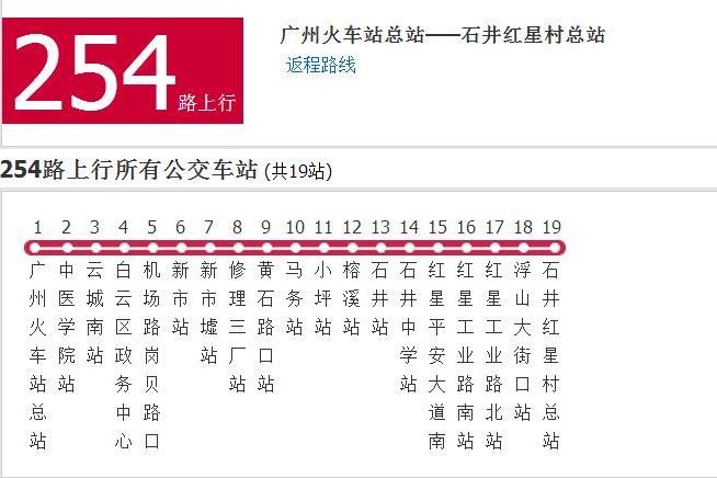 廣州公交254路 廣州公交254路