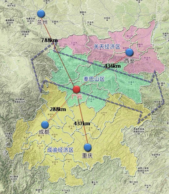 圖2：三江新區地理區位示意圖