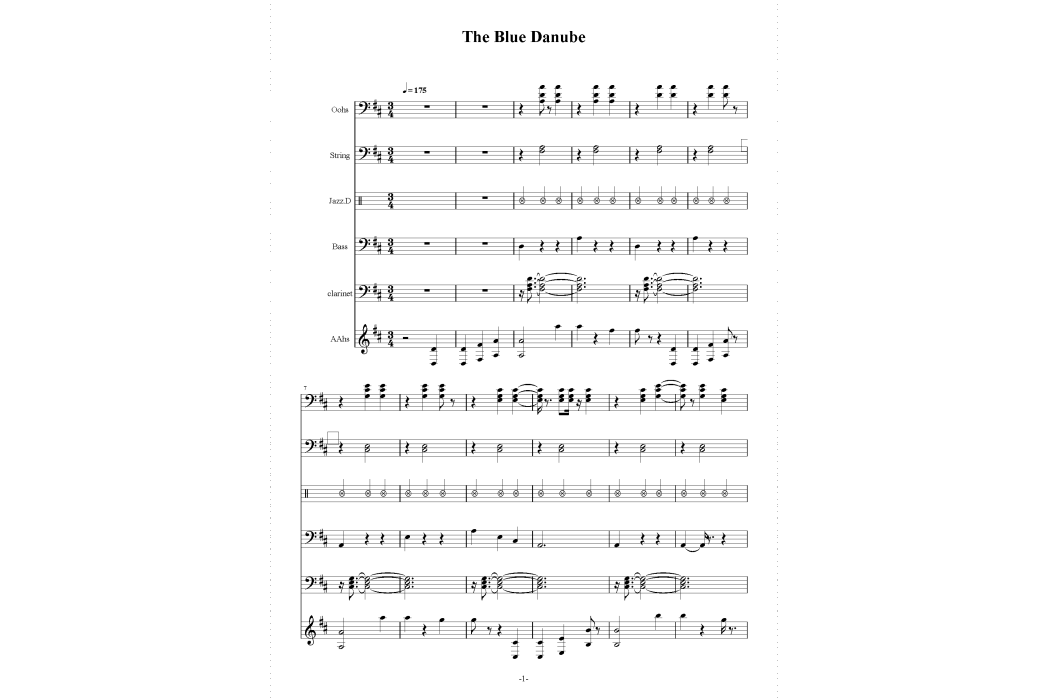 The Blue Danube The Blue Danube