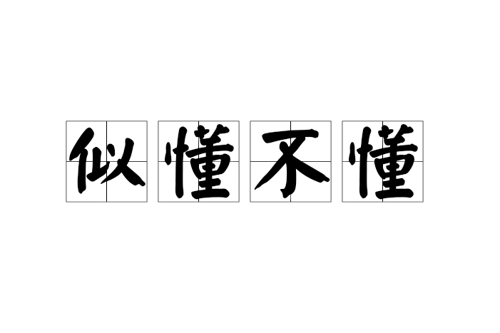 似懂不懂 似懂不懂