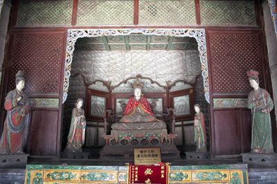 晉祠的邑姜塑像