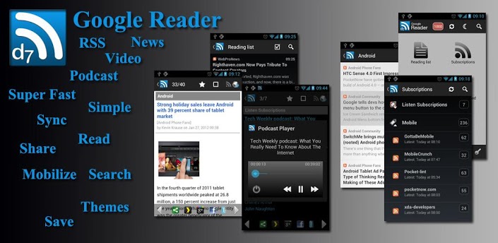 gReader Pro RSS閱讀器