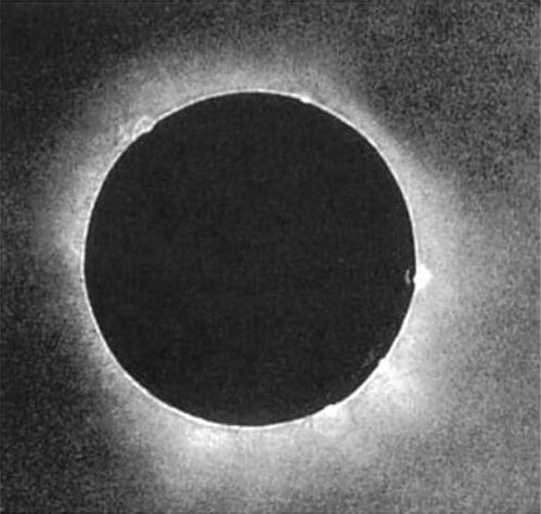柯尼斯堡天文台於1851年拍攝的日全食照片