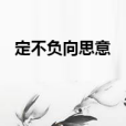 定不負向思意 定不負向思意
