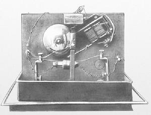 波波夫於1894年發明了第一架無線電接收器
