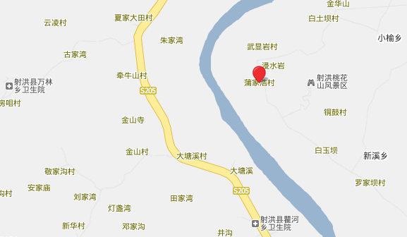 蒲家浩村地圖